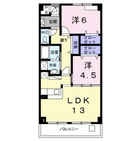 ヒルズ向イ山の間取り写真