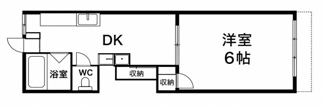 シャトー五色山の間取り写真