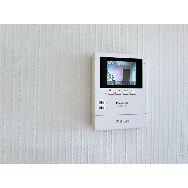 セキュリティ　来客はモニターで確認できます