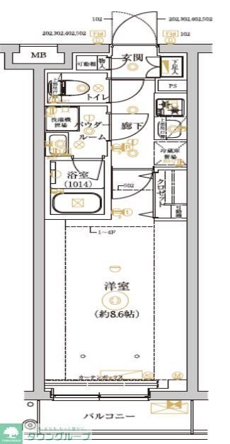 REGOLITH KITAAYASE annexの間取り写真
