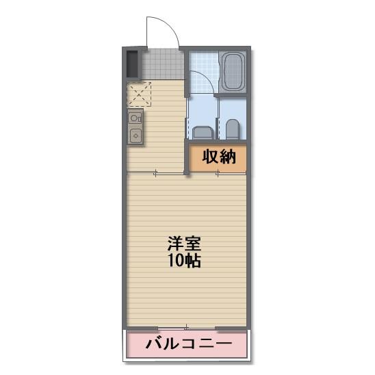 長野電鉄長野線 善光寺下駅 徒歩6分 3階建 築32年の間取り写真