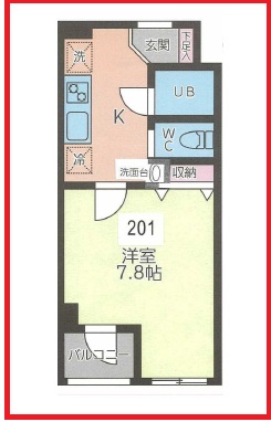 エスポワール町屋の間取り写真