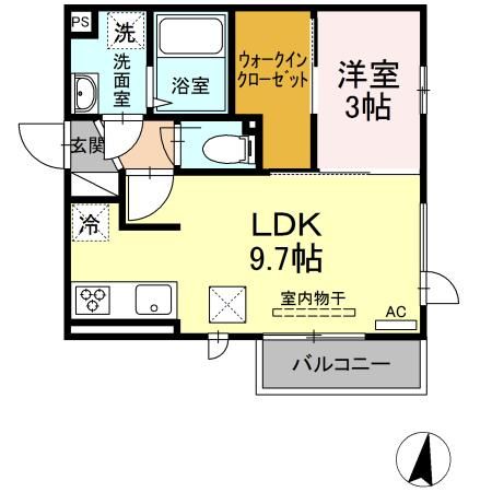ウミライ西津田の間取り写真