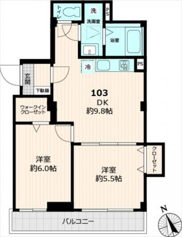 Marin・Hの間取り写真