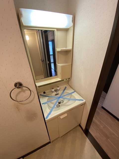 洗面設備　準備が捗る独立タイプ。