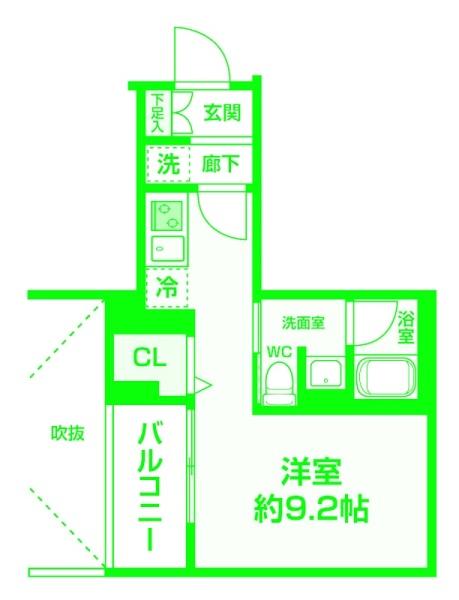 AZEST阪東橋2の間取り写真