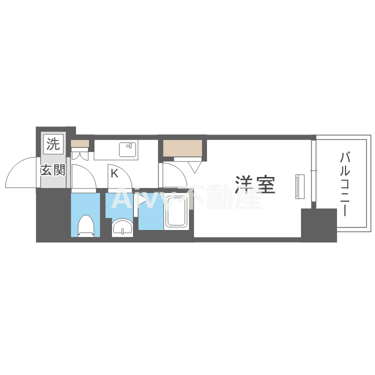 Alivis福島海老江の間取り写真