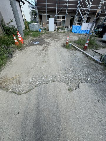 駐車場　※工事中の写真です。