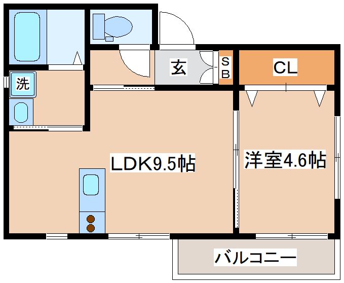 神戸電鉄有馬線 長田駅 徒歩7分 3階建 築2年の間取り写真