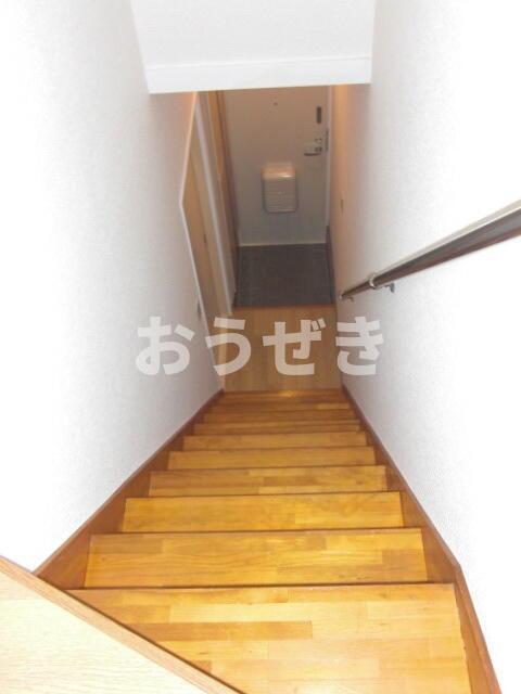玄関　上から見た階段です。