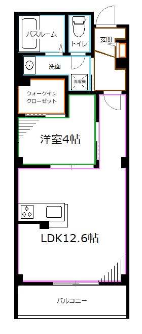 西武新宿線 上石神井駅 徒歩2分 3階建 築4年の間取り写真