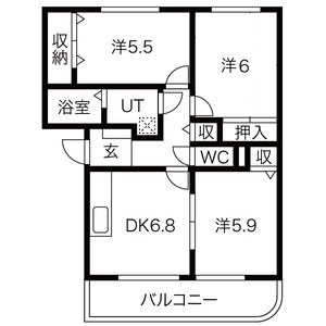 あさひレジデンス新前橋の間取り