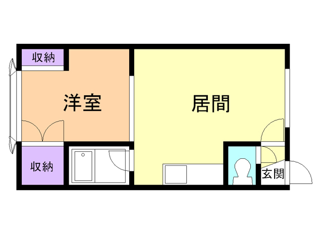 苫小牧市泉町のアパートの間取り