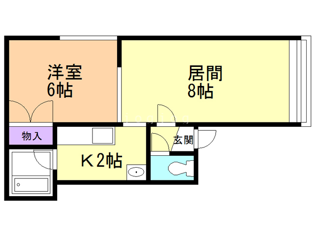 フラットレイアローの間取り