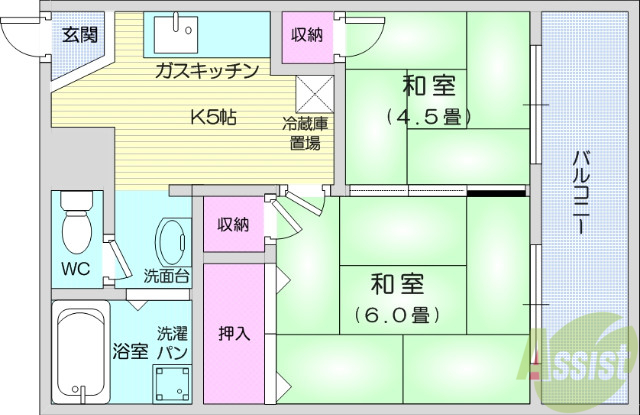 【早坂ビルの間取り】