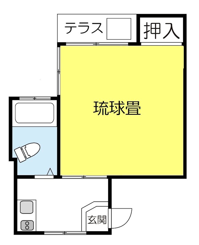 フラット若林の間取り