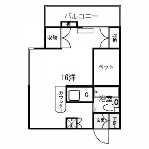 広島市東区中山南のマンションの間取り