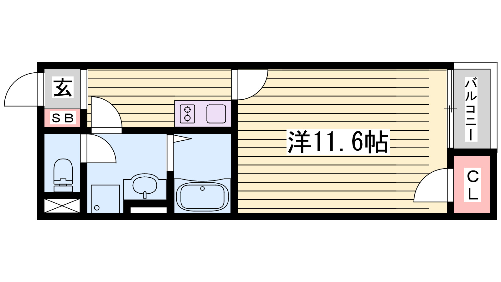 レオネクストウイングＢの間取り