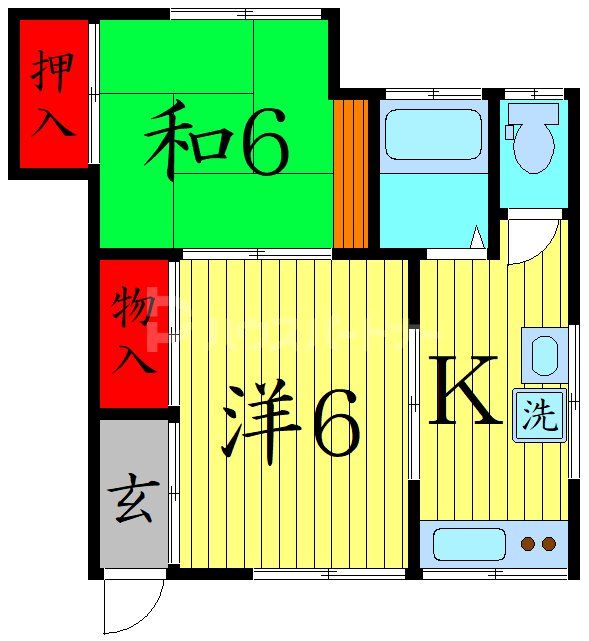 墨田区八広のアパートの間取り