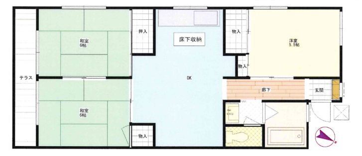 駒岡第３コーポの間取り