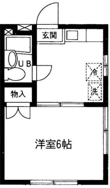 東京都大田区鵜の木１（アパート）の賃貸物件の間取り