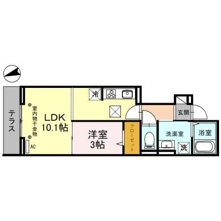 Ｄ－ＲＥＳＩＤＥＮＣＥ仙波町の間取り