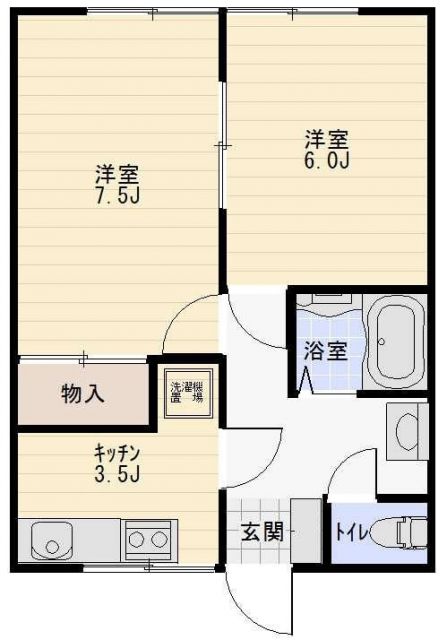 カーム巣子_間取り_0