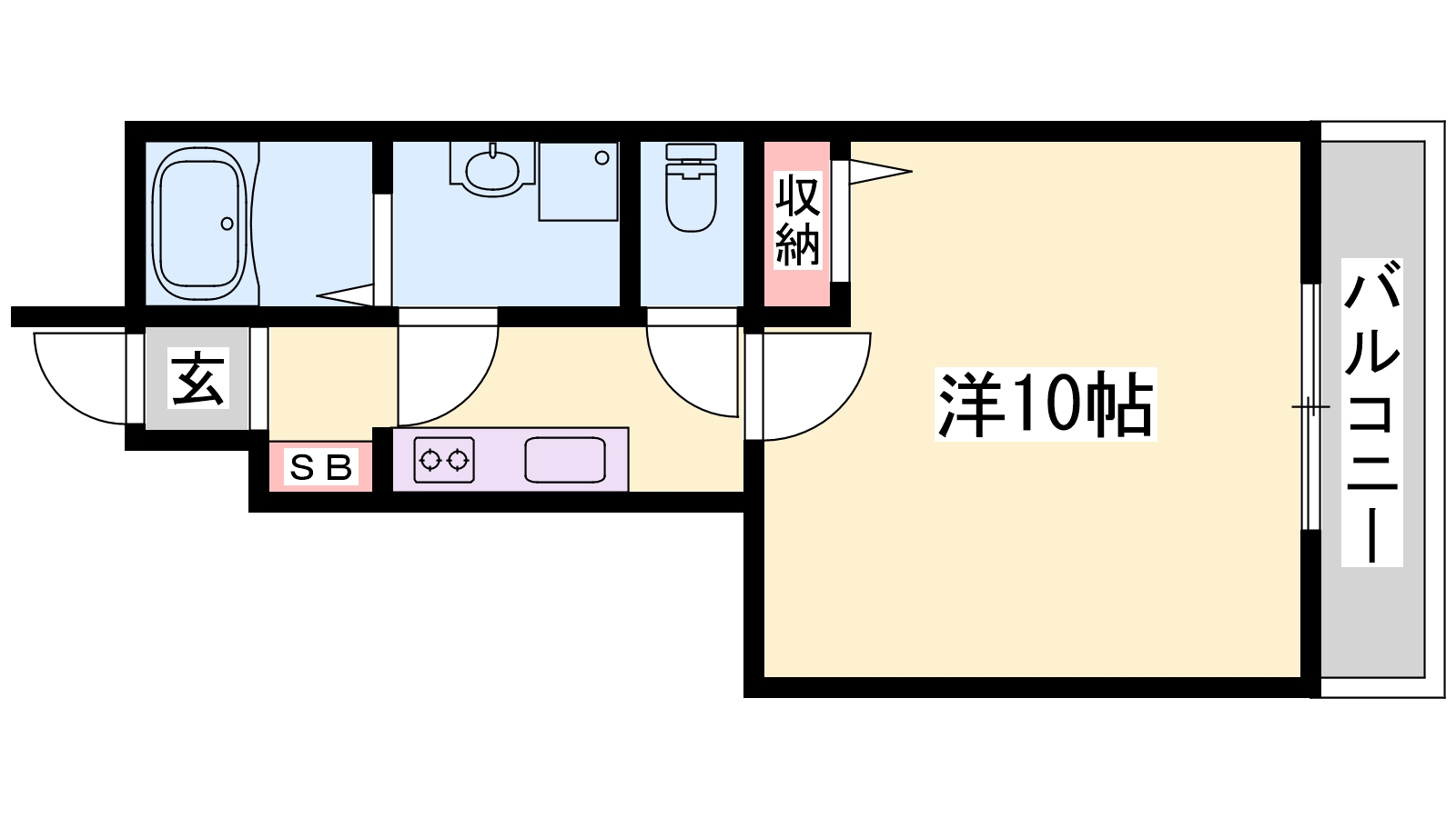 加東市南山のアパートの間取り