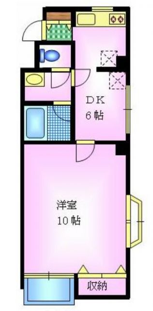 高岡市丸の内のマンションの間取り