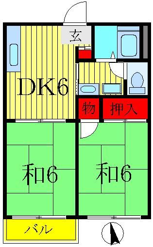 スカイハイツの間取り