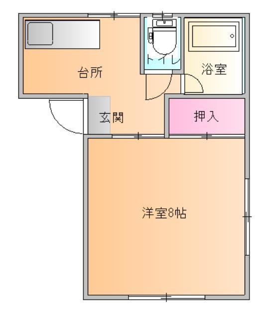 【ホワイトコーポ小白川の間取り】