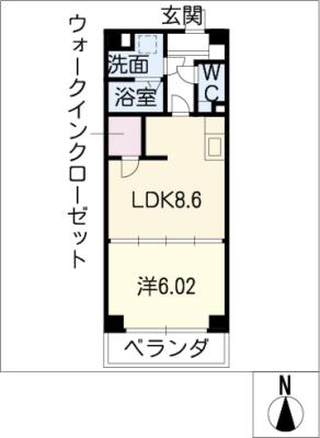 Ｓ－ＦＯＲＴ津新町の間取り