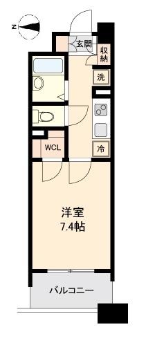 仙台市若林区清水小路のマンションの間取り