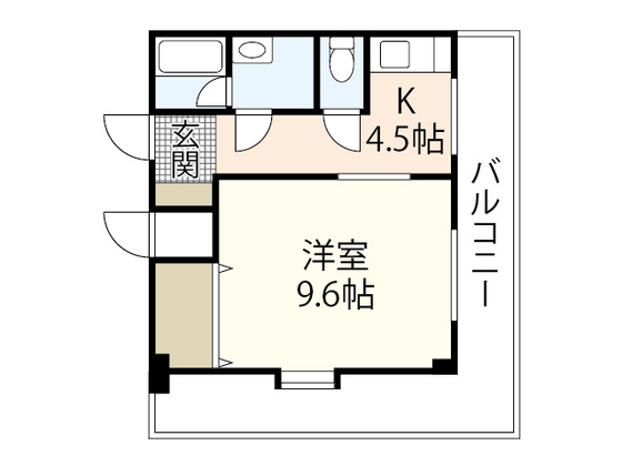 広島市南区皆実町のマンションの間取り