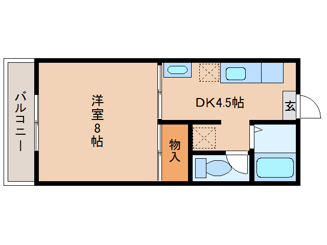 都城市早鈴町のマンションの間取り