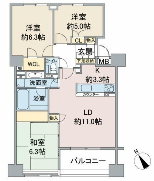 【アトラスシアンズ東戸塚の間取り】