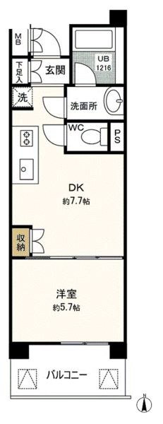 パンノワール榴岡の間取り