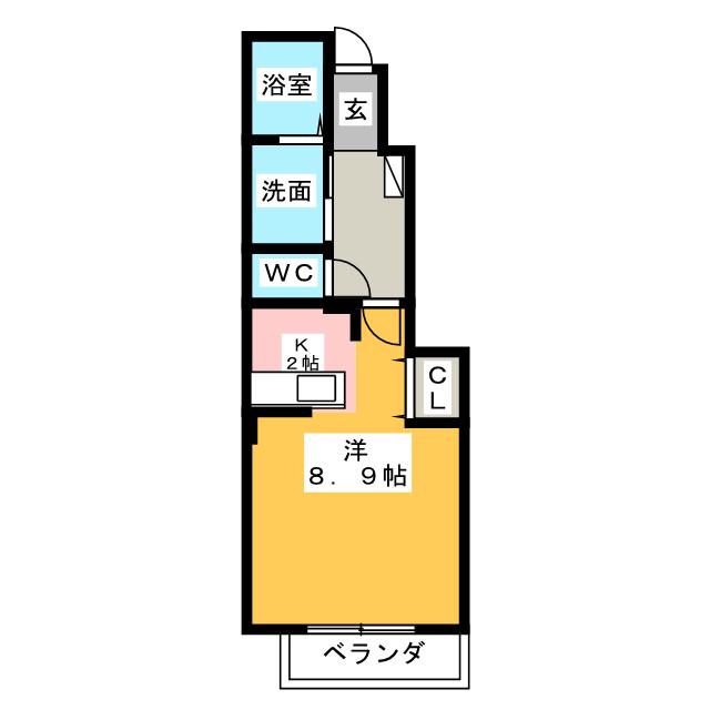 メゾンキャッスルIの間取り