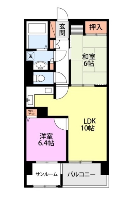 妙高市朝日町特定公共賃貸住宅の間取り