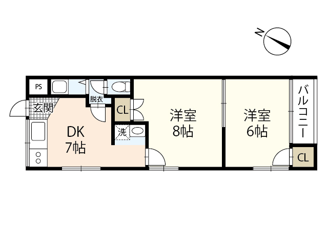 寺田ビル（庚午）の間取り