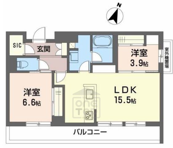 シャーメゾン　皐月の間取り