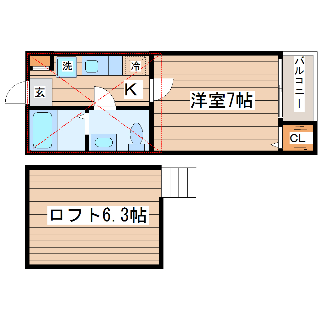 アヴニール泉の間取り