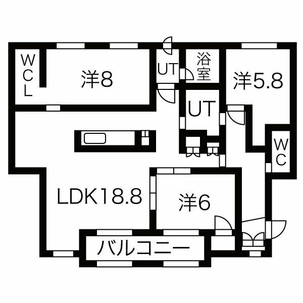 サンモール２１の間取り