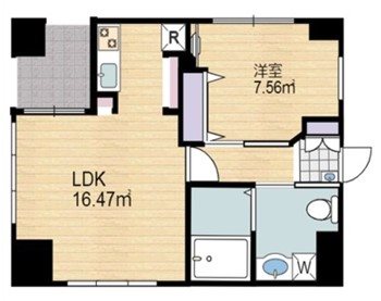 【中央区日本橋本町のマンションの間取り】