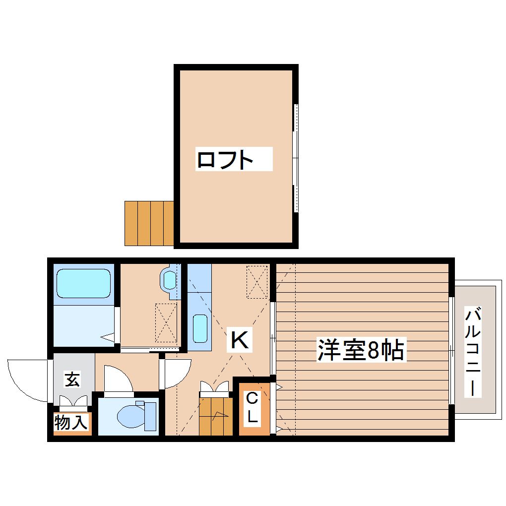 アヴァンセ岩切弐番館の間取り