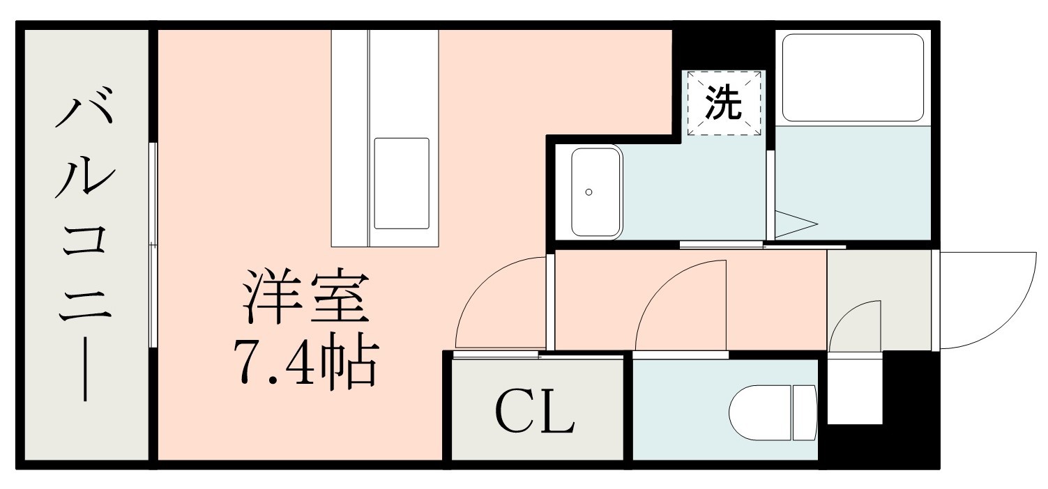 鹿児島市新栄町のマンションの間取り