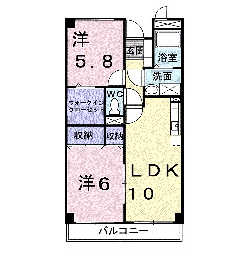 大府市森岡町のマンションの間取り