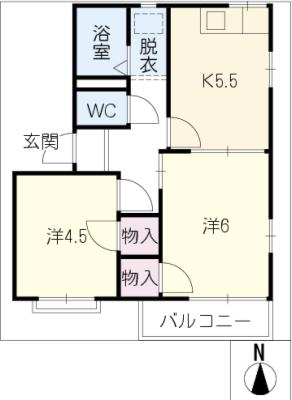 佐古木館の間取り