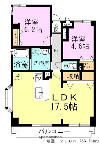 ラ・フォレ薬円台の間取り