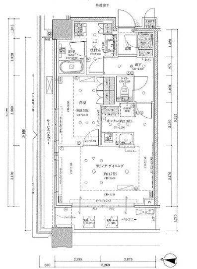 品川区上大崎のマンションの間取り